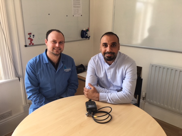 Salman with Cygnus Service Engineer Matt Winter who conducted the service training