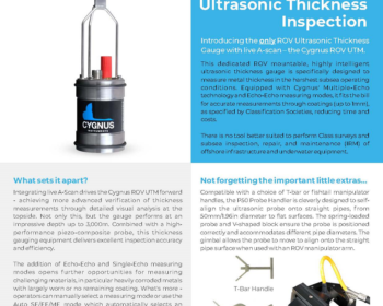 A Step up for ROV Ultrasonic Thickness Inspection
